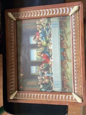 Vintage Last Supper Picture Religious